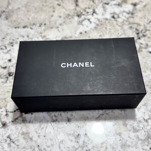 CHANEL Black Box with White Logo